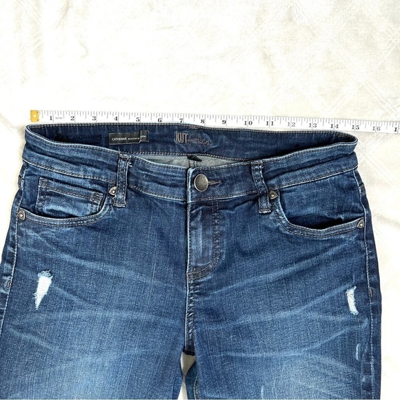 Kut From The Kloth Catherine Slouchy Distressed Boyfriend Denim Jeans Size 4 - Picture 7 of 16